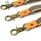 T/Twenties Fashion Hook Strap Strap Men's Start Casual Retro en forma de Y de tres clips Clip macho/hembra Pantalones adultos Cinturón de suspensión [Correa de gancho-Caki] E124