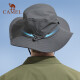 Camel (CAMEL) fisherman hat for men and women in summer, thin, large head circumference, sun protection, sunshade, large brim, face covering, large brim hat