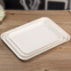 KORDCO tableware melamine tray hotel tray tea tray household water cup tray rectangular cake bread tray imitation porcelain white tray dinner plate white rectangular tray length 38cm*width 28cm*height 2.8cm