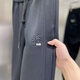Popanal Hong Kong Trendy Marke 2025 Frühlings- und Herbst -Neue Stickerei Retro Conical Herren Sports gebundenes Fuß vielseitiger einfacher Freizeithosen Trendy G92 Casual Hosen - Black M [vorgeschlagen 80-100jin [Jin gleich 0,5 kg]]]