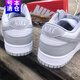 
Nike men's shoes 2025 summer new DUNK LOW sports shoes retro board shoes rubber sole low top light casual shoes white mist gray DD1391-103 45