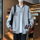 Chaqueta adolescente Boledi Adolescente Guardia de secundaria de 12-15 años Top de ropa grande de moda Big Chain Big Children tendencia WY7310 Green (Single Coat) Spring y Autumn Style 170 (XL) 110-130Jin [Jin equivale a 0.5 kg]