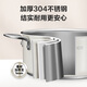 SUPOR 304 stainless steel double-layer steamer double-bottom gas induction cooker steamer 22cm white EZ22SAS01-W