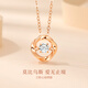 Promise of love, endless love 18k gold necklace for women 2025 new color gold Mobius birthday gift for girlfriend