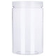 Mo Lin 10 round food plastic sealed jar large mouth transparent storage jar scented tea nut biscuit melted bean honey packaging bottle YL1018 thickened-90g 10 pieces