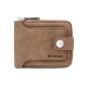 Mashalanti Wallet Herren Kurzer Reißverschluss Karten Brieftasche Großkapazität Flip Coin Wallet Bag Vatertag Geburtstagsgeschenk