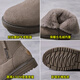 
Belle-Ta series brand broken-size snow boots for women in winter new versatile leather boots integrated with fur Northeast plus velvet shoes brown 39 sports shoes