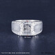 Kaibaolou Pt950 platinum ring for men platinum ring live couple ring 12.44g