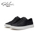 Satchi Chaussures masculines Printemps Nouvelle tendance de mode Flat Soled Casual Shoes Chaussais toile Men Black S4T941002A 38