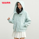 YAYA lightweight hooded short women's down jacket winter simple solid color women's fashion jacket