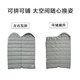 Made in Tokyo, camping sleeping bag, outdoor envelope style hooded sleeping bag, winter warm, soft, constant temperature and breathable, rock gray 1.5kg