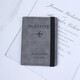 Sky Forest Passport Sac Certificat de stockage Voyage Voyage Hommes et femmes Portefeuille portable Clip de passeport gris