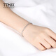 TTMIX Platinum Ball Bead Bracelet PT950 Platinum Transfer Beads Women's Hand Jewelry Real Gold Buddha Beads Bracelet 4.9-5.1g 16+3cm Thick 3.0mm