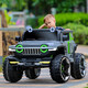 Fanku (FKU) Tanque 300 Vehículo eléctrico para niños Vehículo eléctrico doble Vehículo fuera de carretera Niño y niña Control remoto para bebés Control remoto Sentado en el cochecito Baby Birthday Regalo infantil Pequeña rueda suave roja-luminosa + Superwei 12V + Función completa