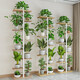 WORM Home Flower Rack Sakagi Einfache Mode mehrschichtige Blumenregal Innenbalkon Dekoration Rack Schmelztes Wohnzimmer Blumenregal Sukkulente Blumenregal [Blumenregal H719] Schwarze Garnierstruktur Klammer + schwarze Eiche