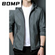 
BOMP brand daddy suit spring and autumn thin jacket middle-aged men stand collar spring casual loose hooded jacket top men K12127 green 175/L