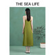 THE SEA LIFE连衣裙女欧海一生吊带连衣裙秋冬轻奢旅游VB12113 苔藓绿 S