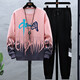 Boledi 13-jähriger Junge Frühling und Herbst reines Baumwoll-Sweatshirt 15 Schüler der Mittelschule Langarmed T-Shirt 16 Teenager Big Children's Base Shirt Top 683-K556 Grau (Sweatshirt + Hosen) 165 l (Empfohlenes Gewicht 98-120 Jin [Jin gleich 0,5 kg]))