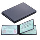 CREATEMAGIC Metal Aluminum Driver's License Premium Leather Case Men's Driving License Two-in-One Card Holder Women's Document Bag Protective Cover Customized Universal Black Two-in-One Four-digit