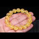 Natural amber beeswax, high purification water, chicken oil, gold amber, six-character mantra, Buddha bead bracelet, peace protection bracelet, diameter 11+mm, direct supply from the manufacturer