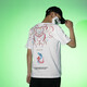 2024 T-shirt de coton pur à la mode pur et à manches courtes à manches courtes de style chinois pour hommes de style chinois PHOENIX BROIDEMBRÉE À LA SIME DE LA SIMEAGE DE LA SIME DE LA SIMEAGE 681 (155-170jin [Jin est égal à 0,5 kg]))).