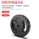 OUOETY fitness discus barbell piece hand-grabbed small hole piece rubber-coated dumbbell piece equipment rocker weight piece hand-grabbed barbell piece 10 kg 1 piece