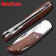 KERSHAW American Card Show Redwood Handle Outdoor Tactical High Hardness Knife Portable EDC Folding Knife 1381 Series
