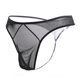 Confidential delivery transparent sexy men's thong mesh low-waist temptation fashion sexy underwear T-pants red