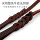 Dog cowhide traction rope traction belt medium and large small dogs golden retriever German shepherd dog walking rope leather rope p chain dog leash 1.5cm wide pure copper hook cowhide leather traction rope material 1.5 meters (actual length 1.2 meters)