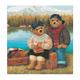 Duomei Embroidery French DMC Cross Stitch Set DIY Handmade Embroidery Creative Embroidery Cartoon Teddy Bear Collection Series 1 12799 Lakeside Travel 11 grid three strands white non-printed DMC line
