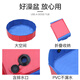 Ferret Fragrance Pet Foldable Bathtub Extra Large Bathtub Medicinal Bath Bath Supplies Dog Swimming Pool SPA Artifact Blue Thickened Diameter 100*Height 30 Drainage Side Side 70Jin Jin is equal to 0.5kg