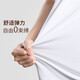 与狼共舞【含桑蚕丝】圆领短袖T恤男2025夏季新款刺绣凉感透气打底短t6623 本白803 XL (180)