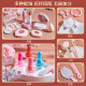 
Aozhijia children's cosmetics toys makeup box lipstick eyeshadow play house for girls aged 3-6 years old, Children's Day gift