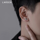 Lnieer S925 Silver Polaris Earrings Men's Trendy High-end 2025 Personalized Men's Niche Boys Handsome Earrings Polaris Earrings Single Price S925 Silver