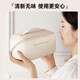 Baicaoyuan Make-up-Beutel Reisen Toilettenartikel Bag Kosmetische Aufbewahrungstasche Hautpflegeprodukte tragbare hochwertige Wasserdichte empfohlener Modell-Milch-Aprikosen weiß [Trennungskapazität]