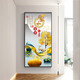 Pintura decorativa de porche de xiaolulina Versión vertical simple simple Resumen Pintura colgante Sofá Muro Mural Corredor Pintura de porcelana de cristal