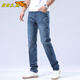Форт Босч (Bos.B) Джинсы Flying Fish Form For Men's Fall New Loak Prenth Gublebult Commuting и случайные брюки Evergrande Blue (15780) 33 (предполагается 150-160JIN [JIN равен 0,5 кг])