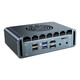 Control doble N5105 Ventilador de enfriamiento de cuatro núcleos Versión ROS ROS Soft Router Linux Control industrial de control industrial Win11 Puerto de red cuádruple con puerto serie Dual Display 4K Pantalla 4G Slot N100 16g Memoria + 256g Estado sólido G31 Modelo de ventilador gris N6210 M.2-I226 Network Network