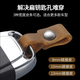 博友不锈钢真皮汽车钥匙扣男女士腰挂个性锁匙扣创意高档礼品挂件 A5923亮面款+黑色1.0皮