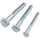 DIN571 external hexagonal wood screw hexagonal wood screw galvanized self-tapping screw 4.8 grade M5M6M8M10 8*60 about 1289 pieces 50 Jin [Jin equals 0.5 kg]