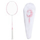 Kawasaki (KAWASAKI) badminton racket women's full carbon single racket 5U ultra-light blue and white porcelain series flower color second generation pink and white (strung)