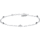 Aido Diamond pt950 platinum bracelet for women, round beads, cool style, fashionable, versatile platinum chain, adjustable, weight 2.0-2.2 grams + delivery certificate