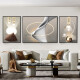 Pintura de porcelana de cristal yonghuan Simple Modern Soall Decoration Decoración de la sala del tríptico Sofá Pintura de pared Hanging Restaurante Mural HK-695-Gaozhao Fulu-A1 Side 35*50 50*70 Panel de cristal de marco negro