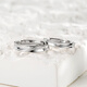 Fanci Fan Qi surround couple ring men and women silver ring opening adjustment birthday confession gift for girlfriend surround couple ring