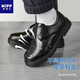 Mibaoer (MIPP) boys' leather shoes beef two-layer genuine leather children's shoes black summer spring and autumn children's British student soft cowhide performance leather shoes matte black size 34 feet length 210 shoes inside length 225