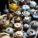 Taomi (TAOMI) teapot single pot ceramic teapot household white porcelain Ru Kiln open piece can support Kung Fu tea set tea water separation teapot yellow Ru Kiln Diao Chan teapot 180ml 101mL (inclusive) - 200mL (inclusive)