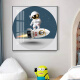 
Whale school children's room decoration painting astronaut space cartoon boy room bedside drawing square astronaut bedroom painting 689-7 50*50 black frame/crystal porcelain painting