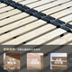 Cadre de lit de squelette Ruilun Squelette en bois massif épaissis squelette de côte de bois 1,8 mètres de lit Cadre de lit pliable 1.5 Coise à squelette Cadre en acier 1350 mm * 2000 mm Modèle standard de luxe (largeur de planche de 10 cm)