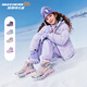 Skechers children's snow boots autumn and winter warm sports shoes girls comfortable flashing casual cotton boots 302677L