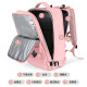 Landcase travel bag women's large capacity backpack multifunctional computer backpack business trip luggage bag 1637 pink